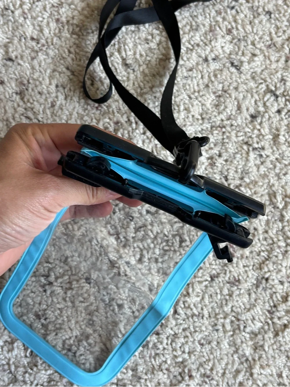 Waterproof Phone Dry Bag Pouch with Lanyard - Light Blue